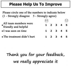 Feedback slip